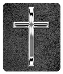 DF35-510-SL-SH-BK Silver Single Cross Shimmer Black